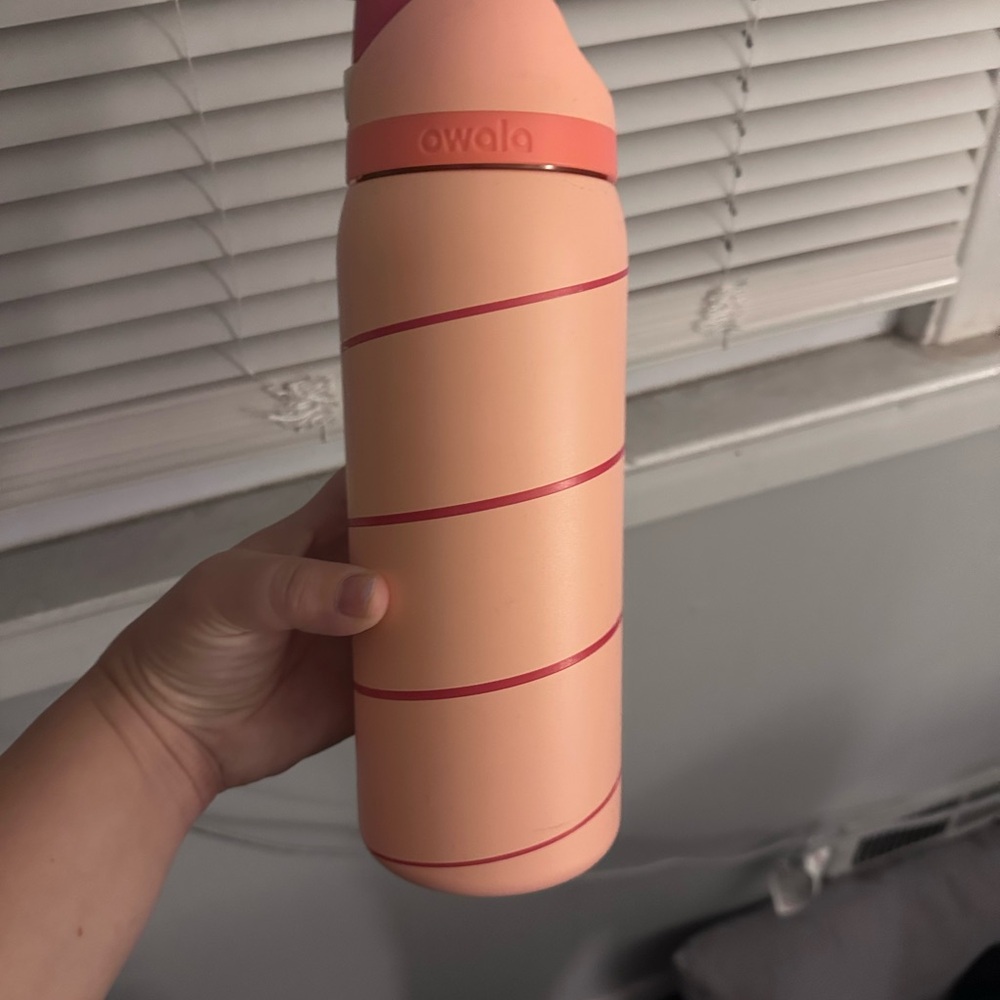 Owala Pink and Peach Water Bottle